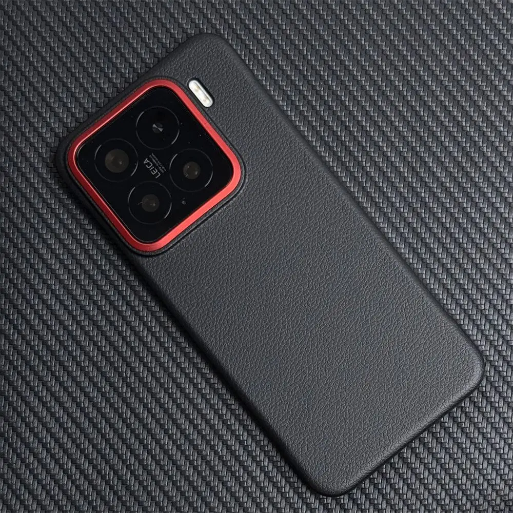 Luxury Leather Ultra-Thin Shockproof Bumper Case - Borderless Back Cover