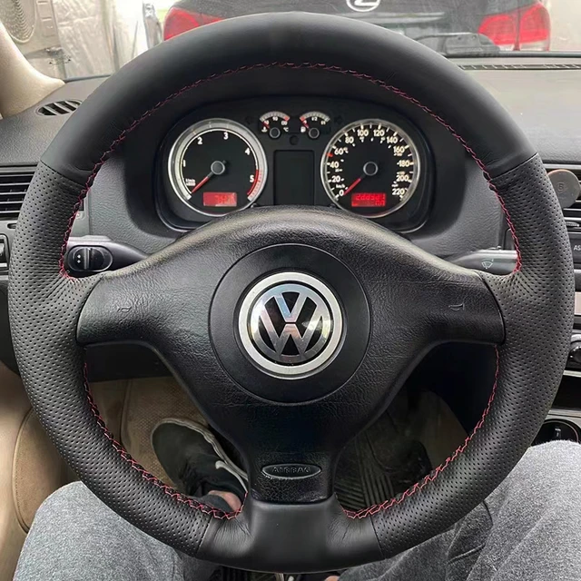 Custom Genuine Leather Car Steering Wheel Braid Cover Fit For