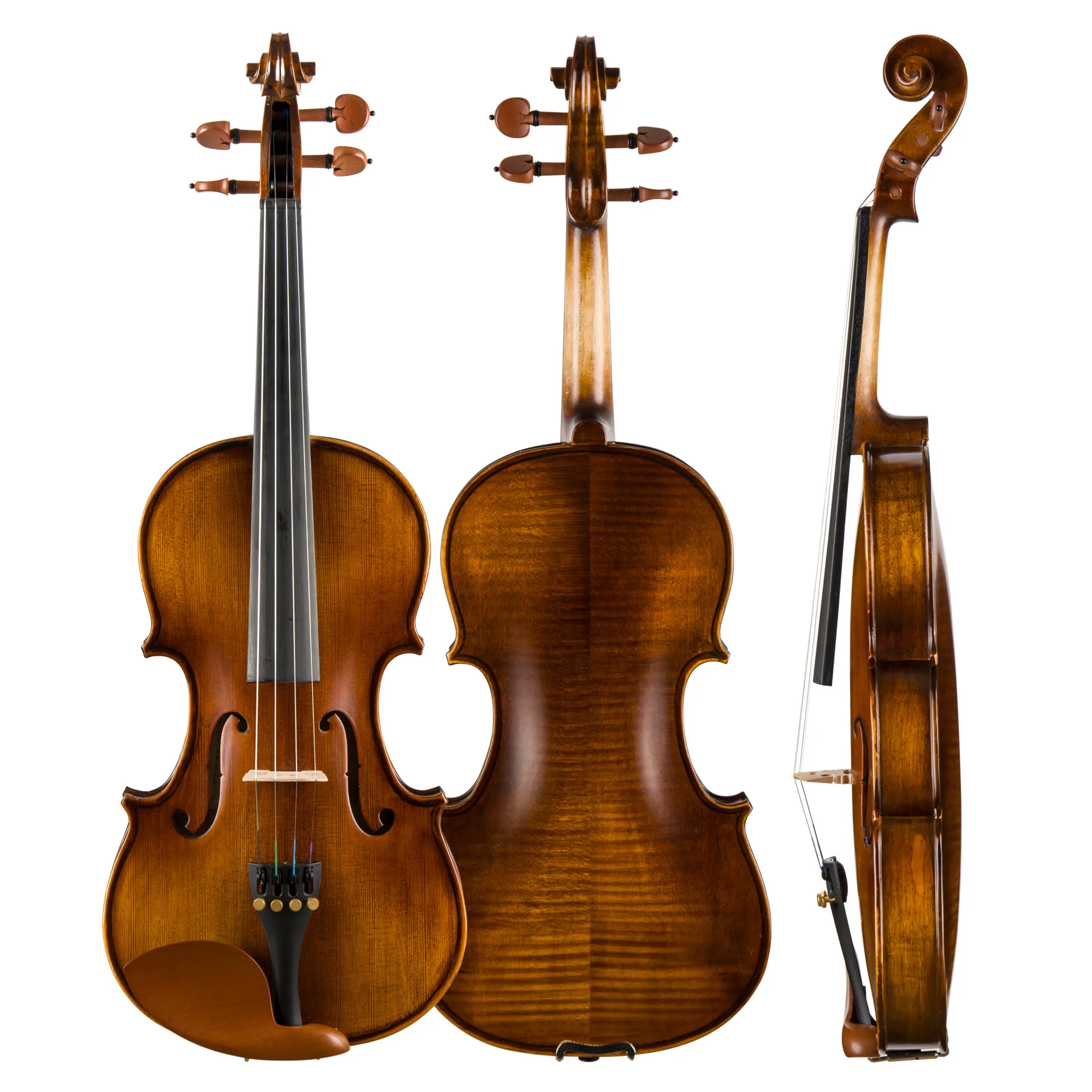 Christina Violin Model V04 for Beginner Available in 4/4-1/8 Sizes Solid Spruce Maple with Canvas Case
