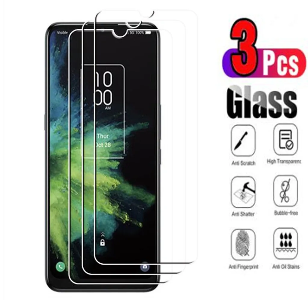 3 Pezzi Per Tcl 20 A R 5G Se 205 20B 20E 20L 20L + Plus 20S 20Y L10 Lite Pro 10 10L Pellicola Protettiva Per Schermo In Vetro Temperato