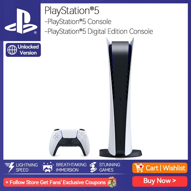 Consola Play Station 5, Digital Edition, PS5, 825GB