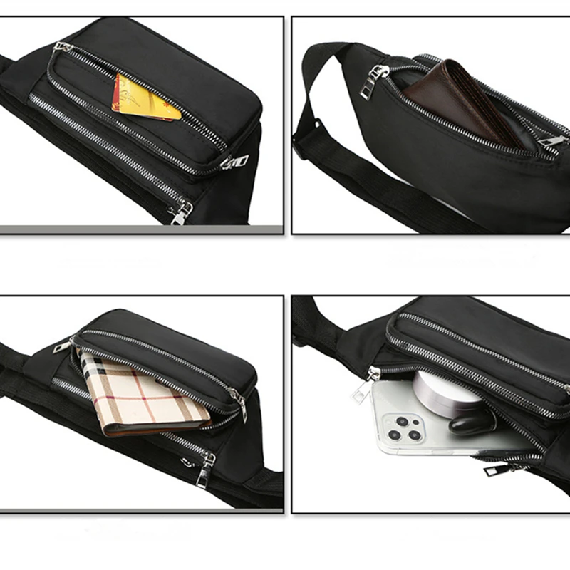 Gürteltasche für Damen und Herren, wasserabweisend, große Wander-Hüfttasche, mit allen Handys zum Laufen, Gehen, Reisen – Detail 7
