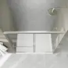 56-60" W x 70" H Semi-Frameless Sliding Shower Door, Glass Shower Door Brushed, Shower Doors can be Installed Left and Right 4