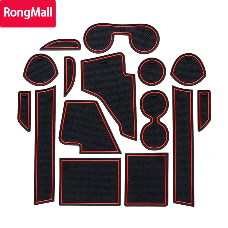 

Car Gate Slot Mats For Mitsubishi ASX 2011 - 2018 RVR Outlander Sport Interior Accessories Door Groove Mat Pad Cup Holder