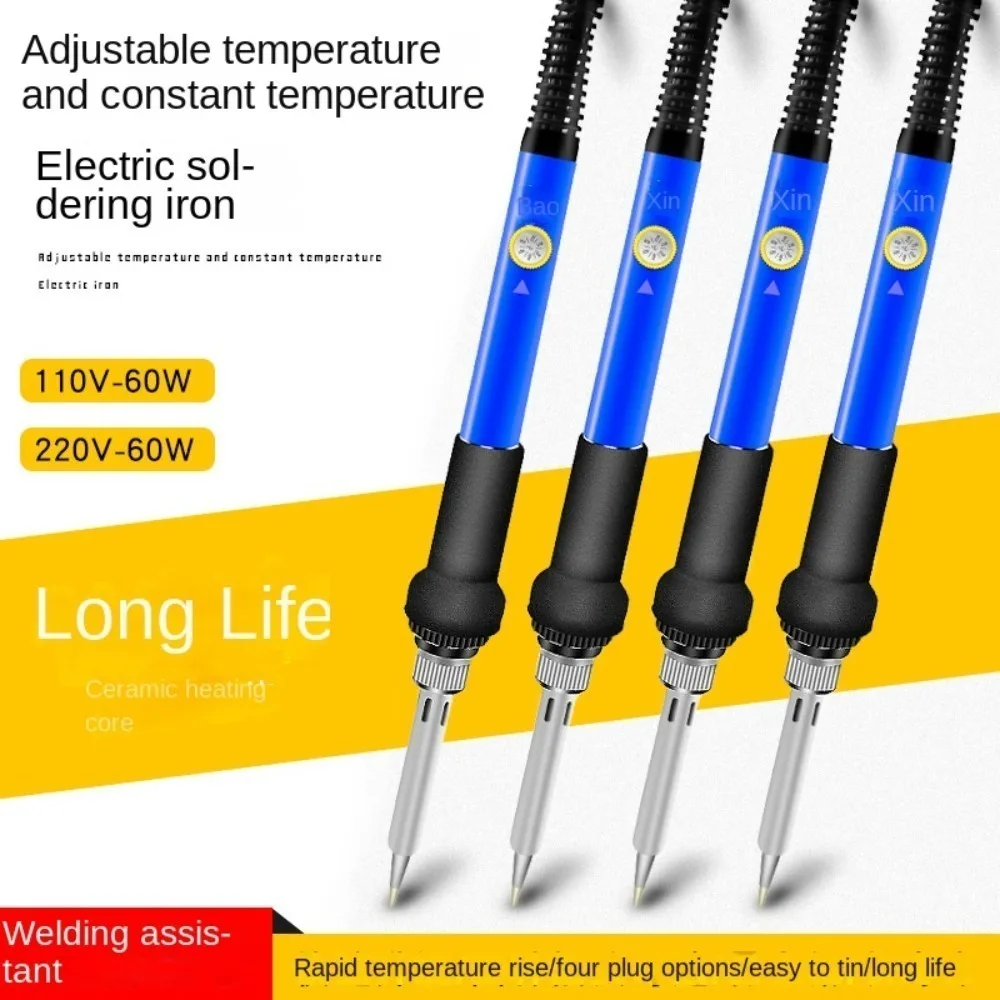 

Blue Heat Pencil Tips ABS 220V Electric Soldering Iron Kit 60W Adjustable Temperature Welding Solder Rework Station