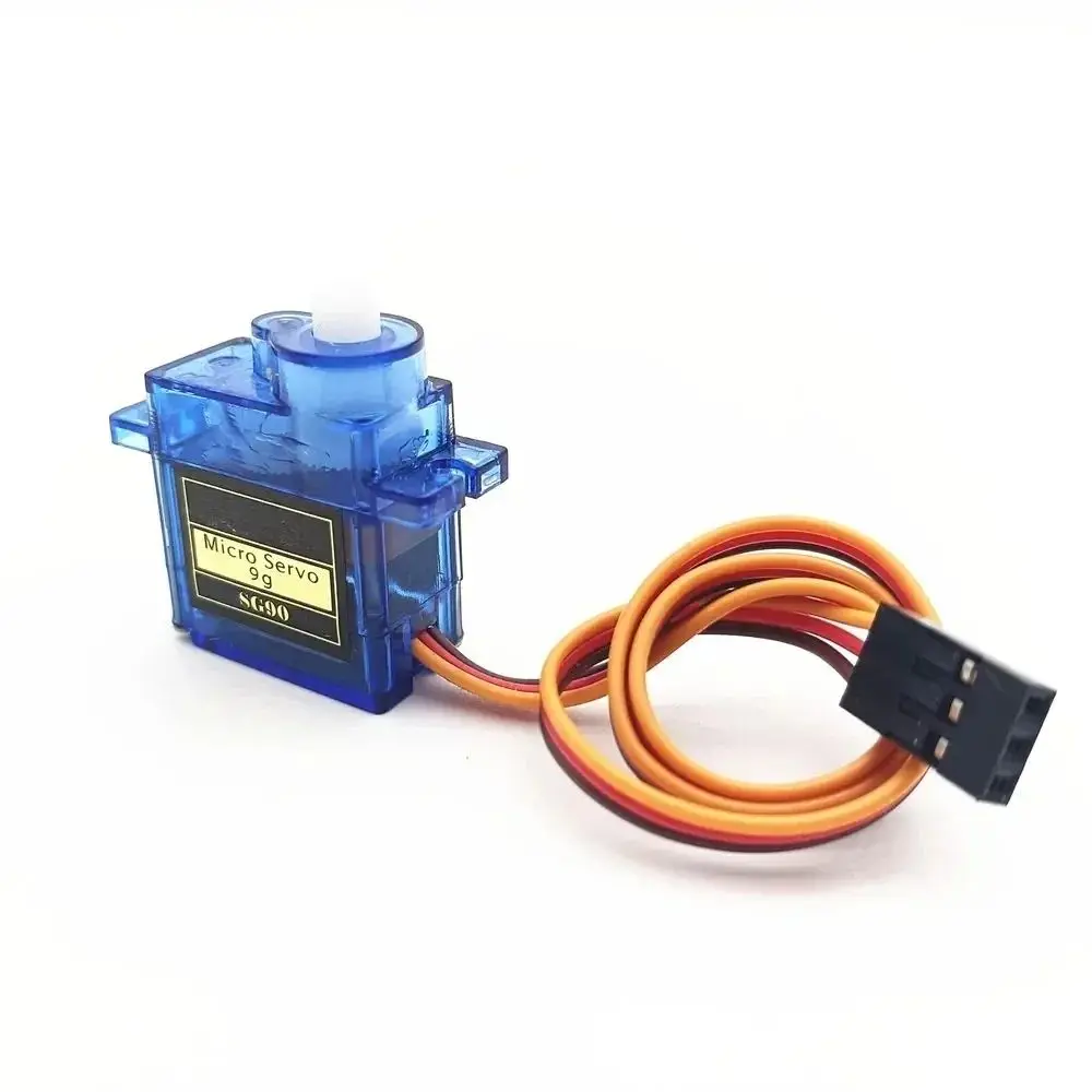 Pack of Blue Plastic Servo Motors for Remote-Controlled Helicopters