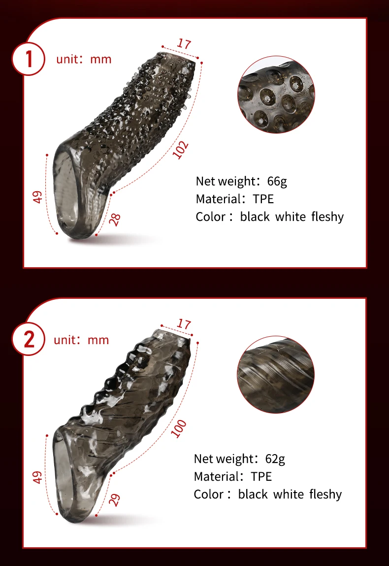 Reusable Silicone Penis Extender