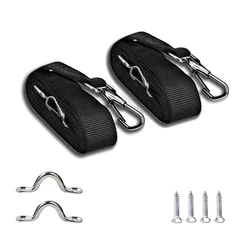 Weatherproof Adjustable Marine Awning Straps with Stainless Steel Snap Hooks (With accessories)