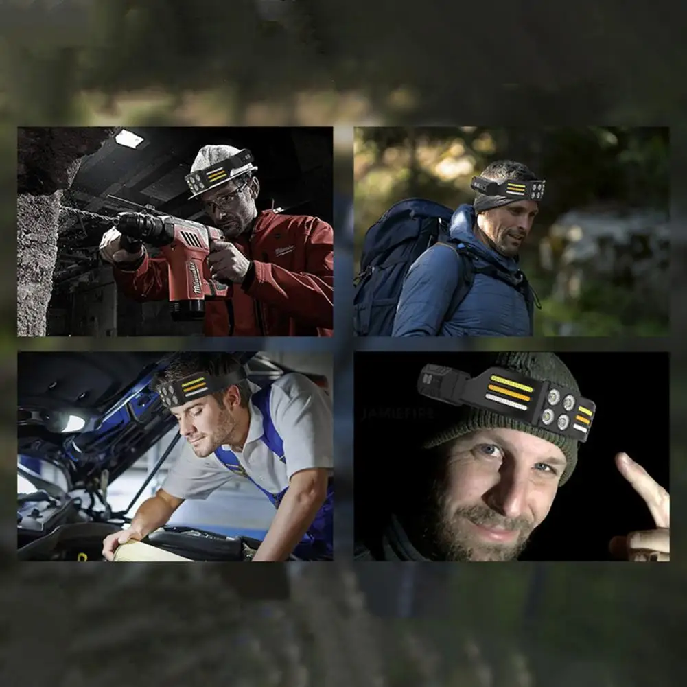 

Lightweight Headlamp Outdoor Headlamp Rechargeable Outdoor Led Headlamp with Sensor Control Adjustable Headband for Night