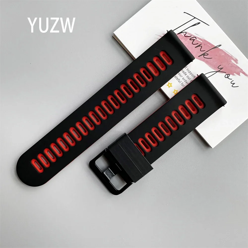 Sports Silicone Wrist Strap - 20mm/22mm Adjustable Watchband Bracelet