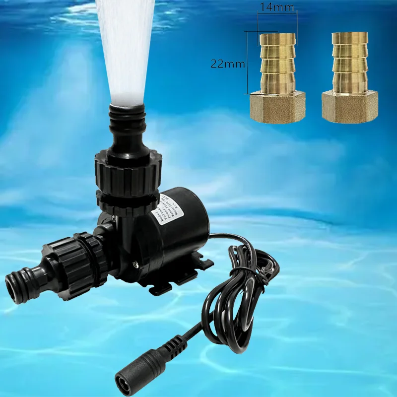 Pompe Submersible 12V 800L/h – Moteur Sans Balais Silencieux, Pour Bassin, Aquarium, Fontaine Et Irrigation