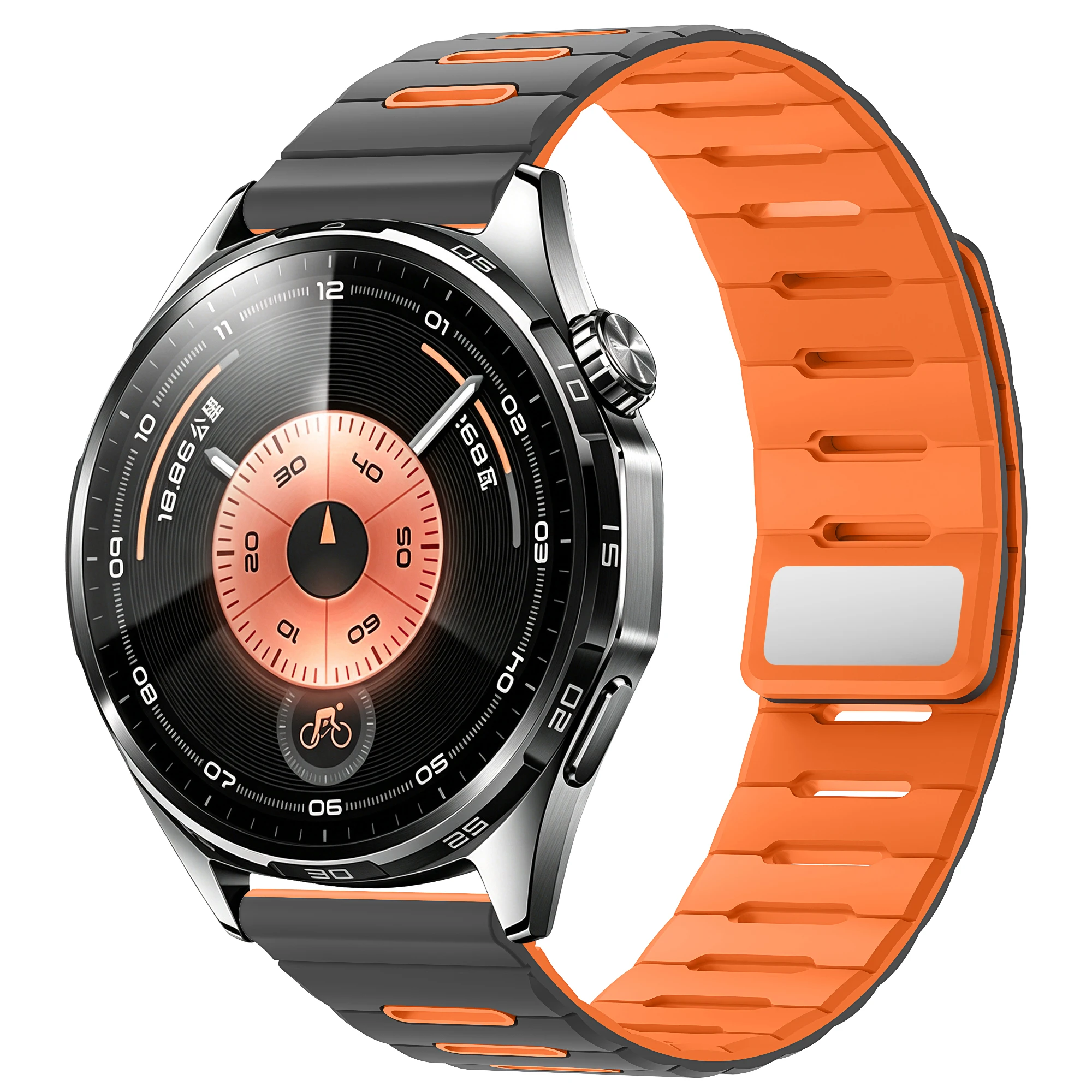 Premium 22mm Magnetic Watch Strap - Versatile Silicone Band Bracelet