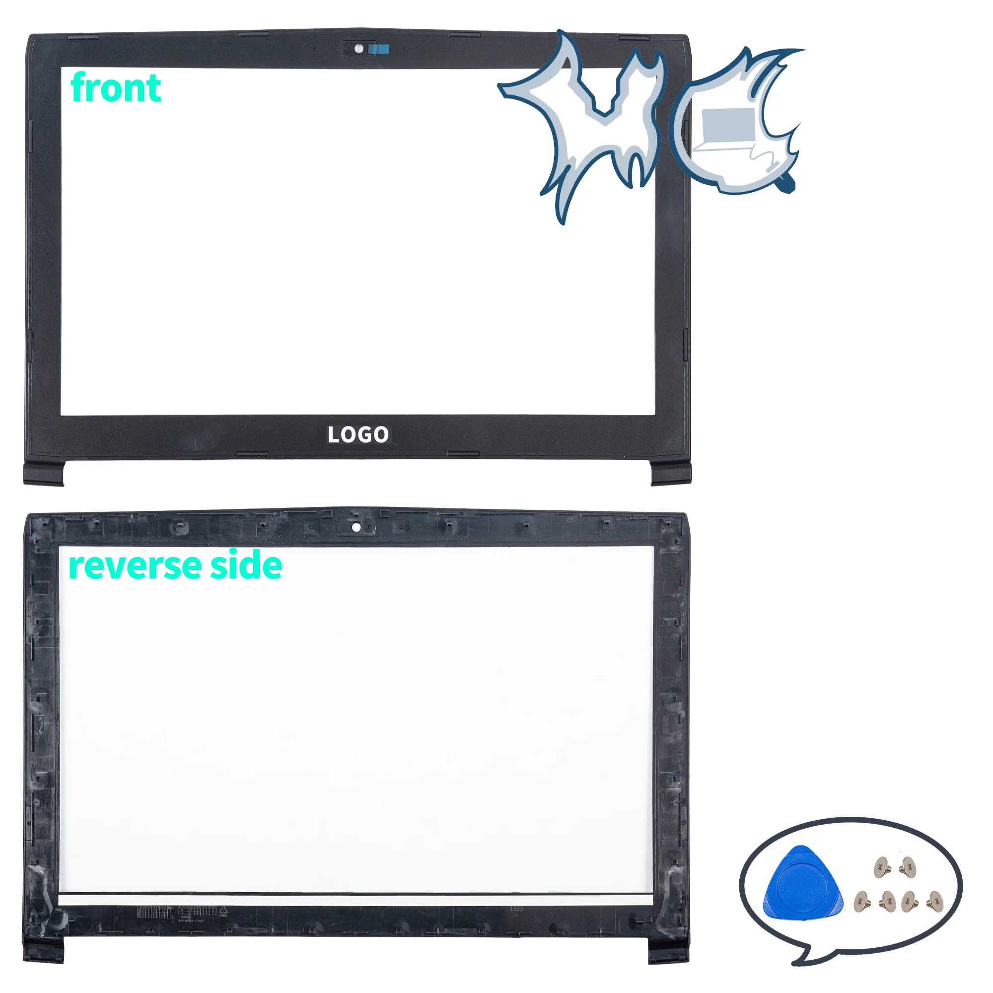 MSI GP62 6QG GV62 GL62 6QF GP62MVR MS-16J9 GP62MVR GL62M LCD 후면 커버 베젤 힌지 노트북 부품 플라스틱 교체 케이스, 신제품