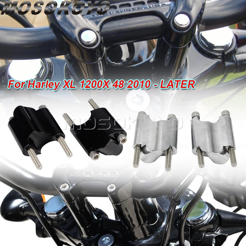 Moto 2 "Riser Manubrio Riser Manubrio Riser Extension Block Per Harley Sportster Xl 1200X Forty-Eight 48 10-22 25Mm Bar