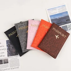 Sleek PU Leather Travel Passport Holder and Card Organizer (Random color 1pcs)