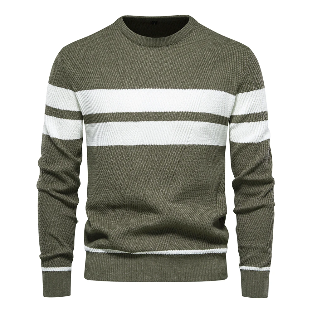 Hisir Heren Zip Jumper Kabel Gebreide Winter Ronde Hals Trui Lange Mouw