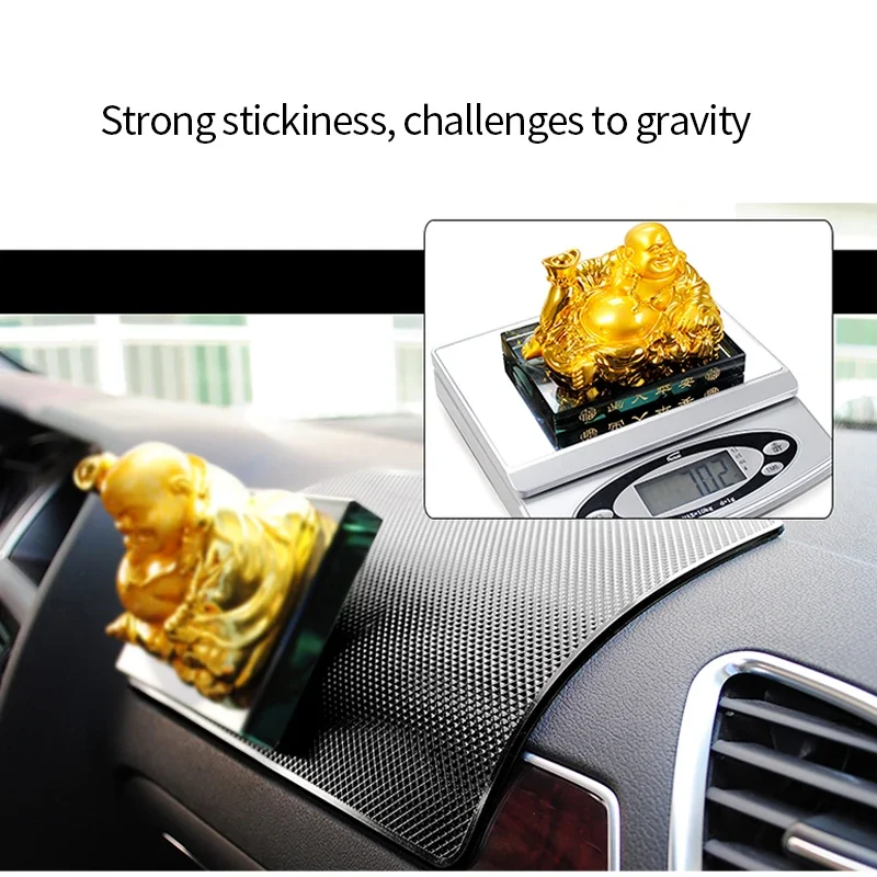 Non Slip Dash Mat Silicone Car Dashboard Sticky Pad Holder Anti Slip for Car Mobile Phone Protective Pad Accessories