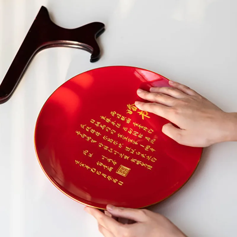 Chinese Traditional Wedding Ceramic Custom Name Decorative Plate, Living Room Ornaments, Decor for Bride and Groom, Souvenir G