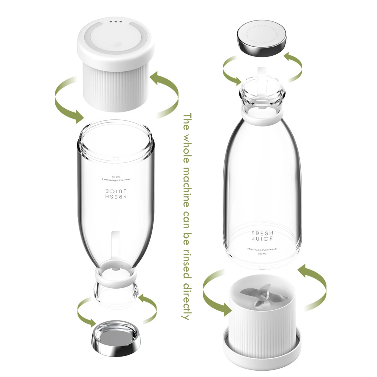 Portable Rechargeable Juice Blender Bottle – Prime Stash