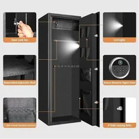 Tools Packaging Fireproof Biometric Gun Cabinet, Large Long Gun Safe for Rifles and Shotguns, with Detachable Gun Rack Tools 2