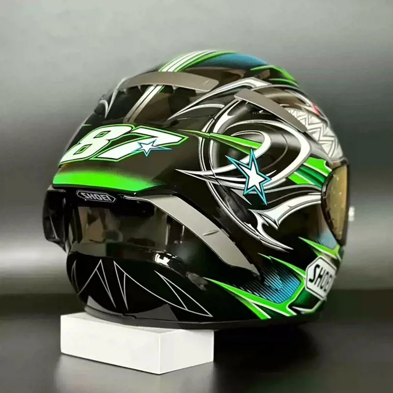 Shoei X-14 Ǯ ���̽� ������� ��� YANAGAWA5 �׸� �÷� ���̵� ����ũ�ν� ���̽� �������ũ ��� Casco De Motocicleta