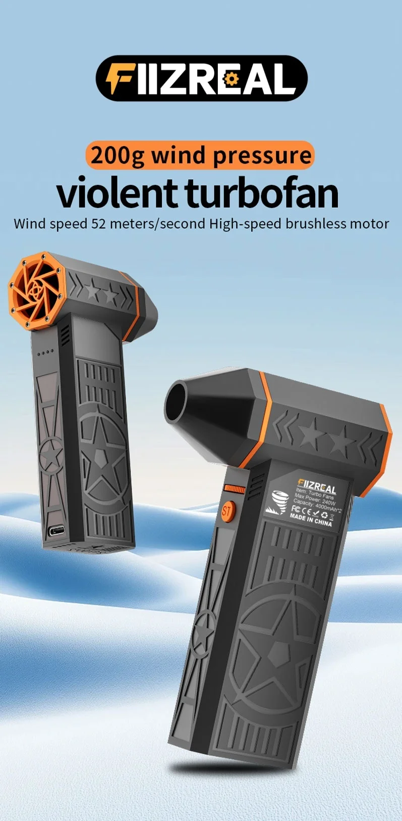Fiizreal X50 Pro Turbóventilátor – Ózig repít, ha nem vigyázol