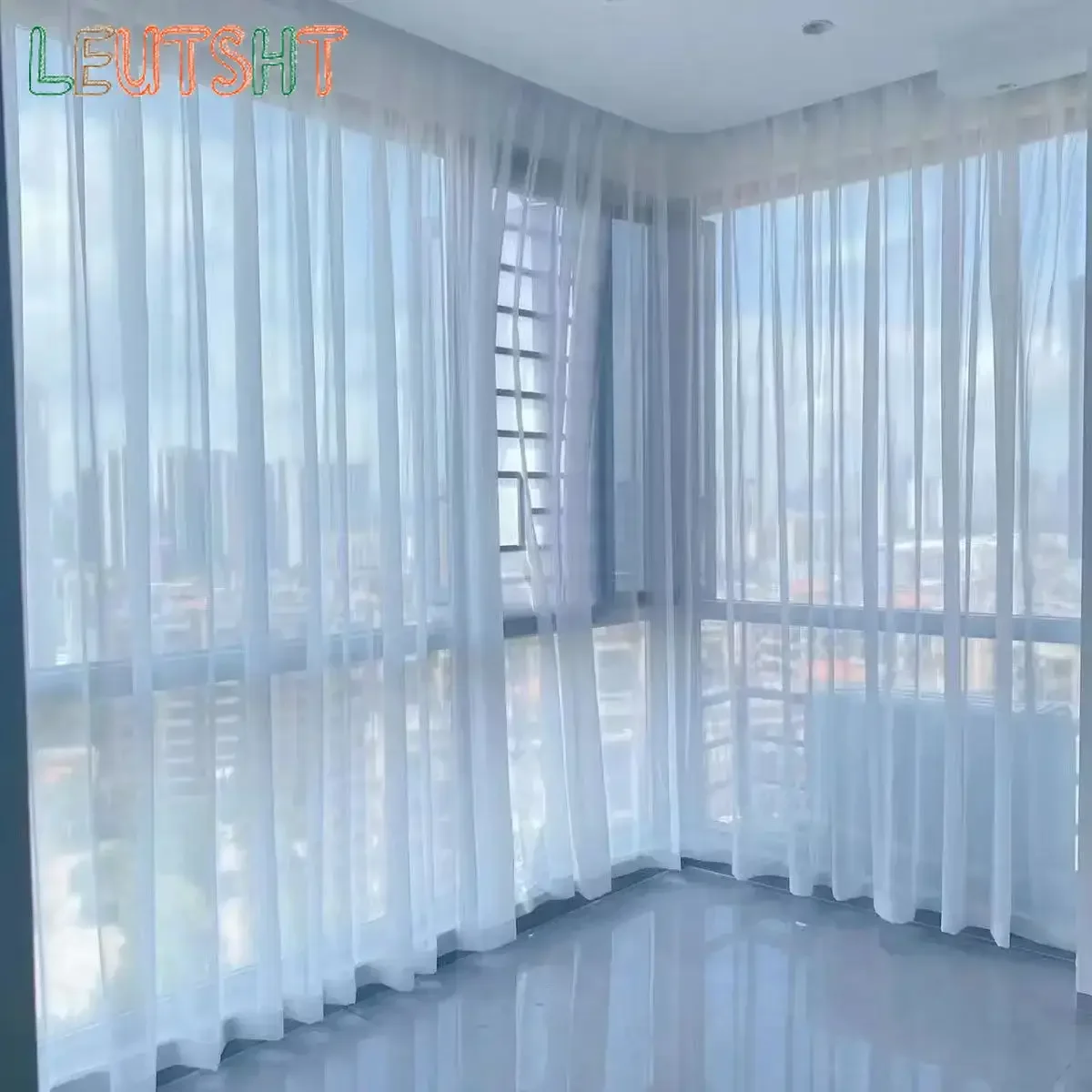 Custom White Sheer Curtains 4