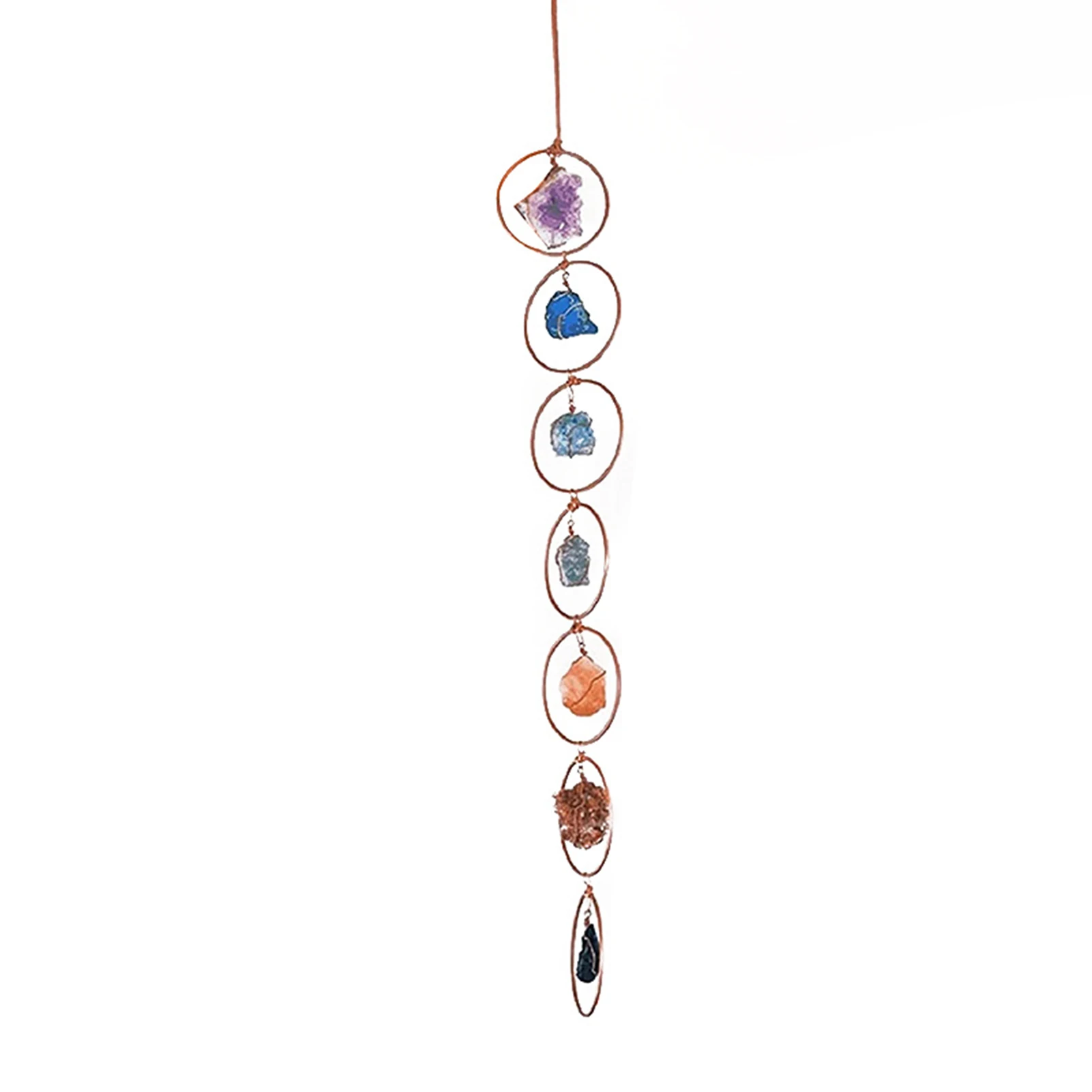 

7 Crystal Stones Ornament Exquisite Romantic Art Crafts Wall Decorative for Home Living Room Bedroom