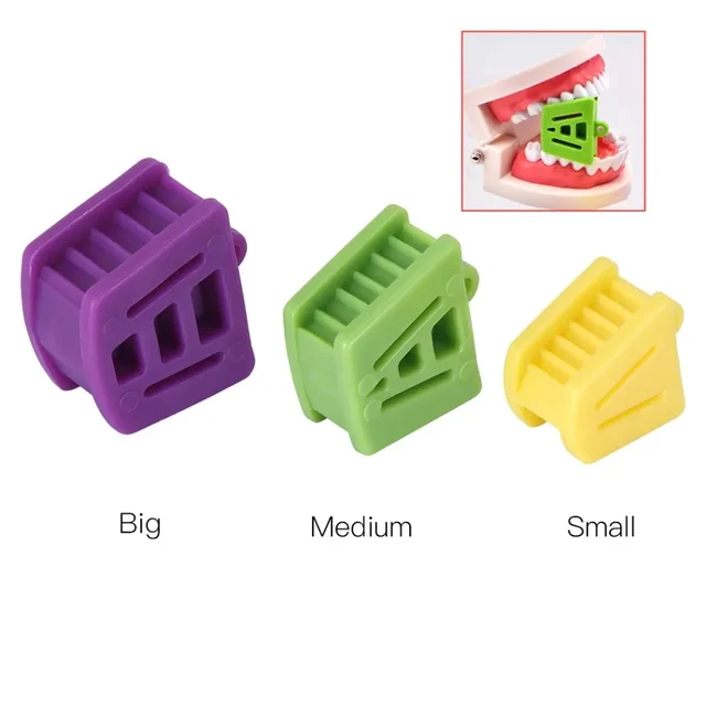 3 Sizes Dental Occlusal Pad Rubber Bite Opener Blocks Mouth Prop Large Medium Small Orthodontic Supplies Dentistry Tools