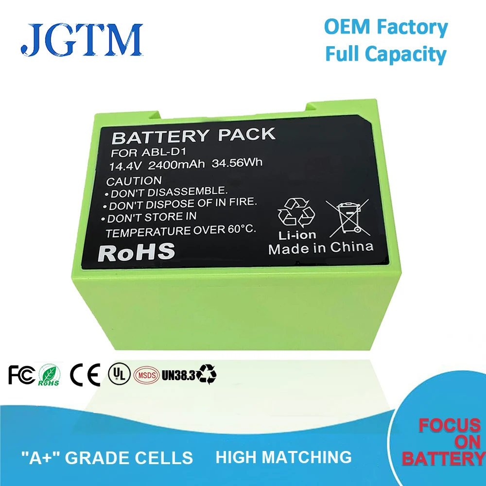 Batteria Detergente 14.4V 2500Mah Abl-D1 Per Irobot Roomba Serie I E I7 I7 + I8 E5 7150 7550 E5150 E5152 4624864 Abl-D1