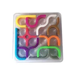 Innovative 3D Puzzle Game: Geometric Matrix Challenge for Kids' Learning and Fun Gift (WHITE)
