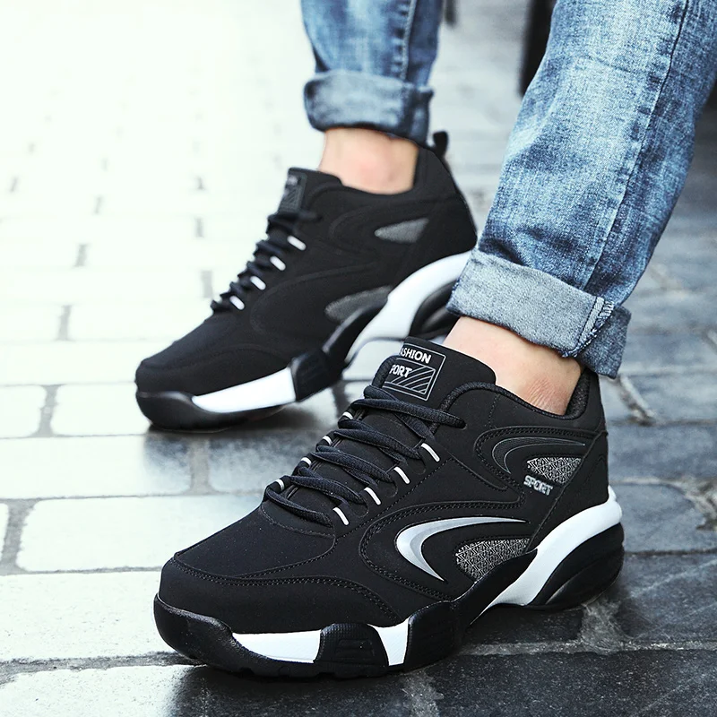 Men's Lightweight Running Shoes Non-slip Shock-absorbing Sneakers Suitable for Outdoor Walking Camping Competitive Tennis Shoes