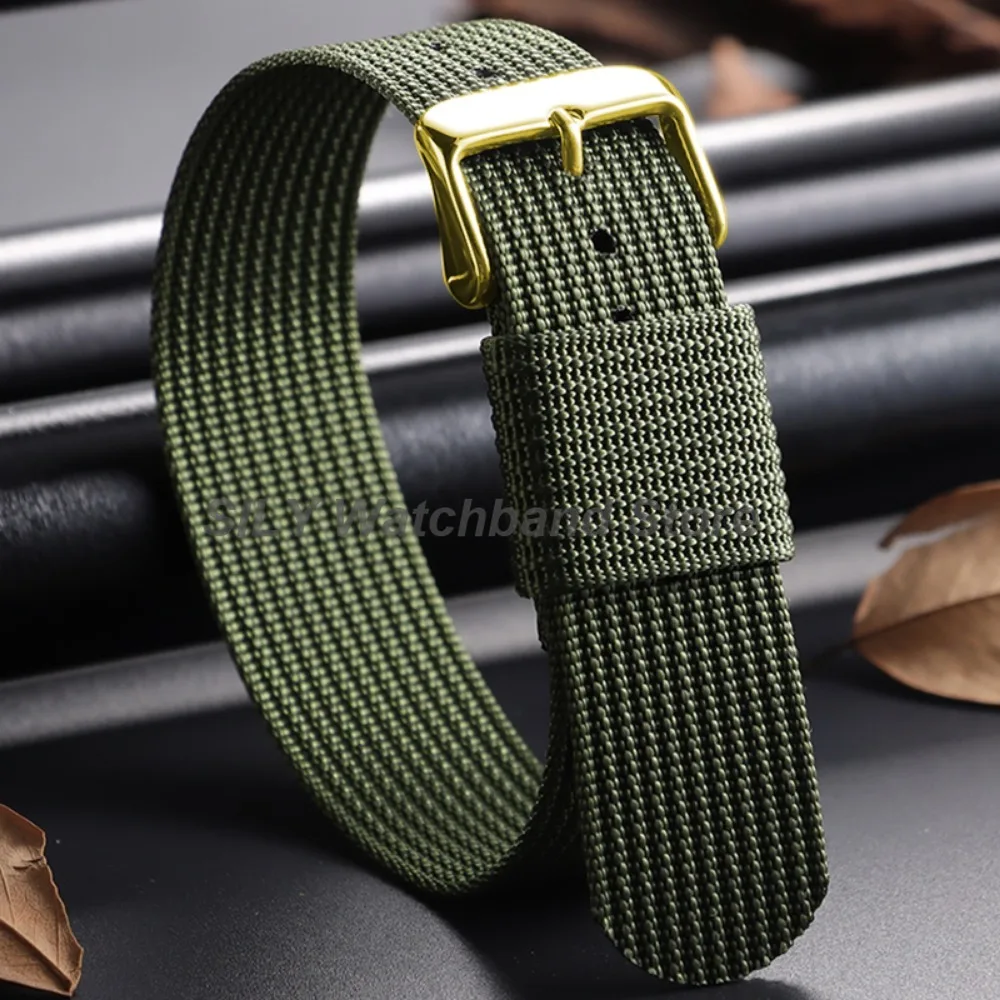 Herren Army Sports Atmungsaktives Nylon-Uhrenarmband 18/20/22 mm geflochtenes Nylonarmband für Seiko Stoff Nylonarmband Armband für Omega – Detail 16