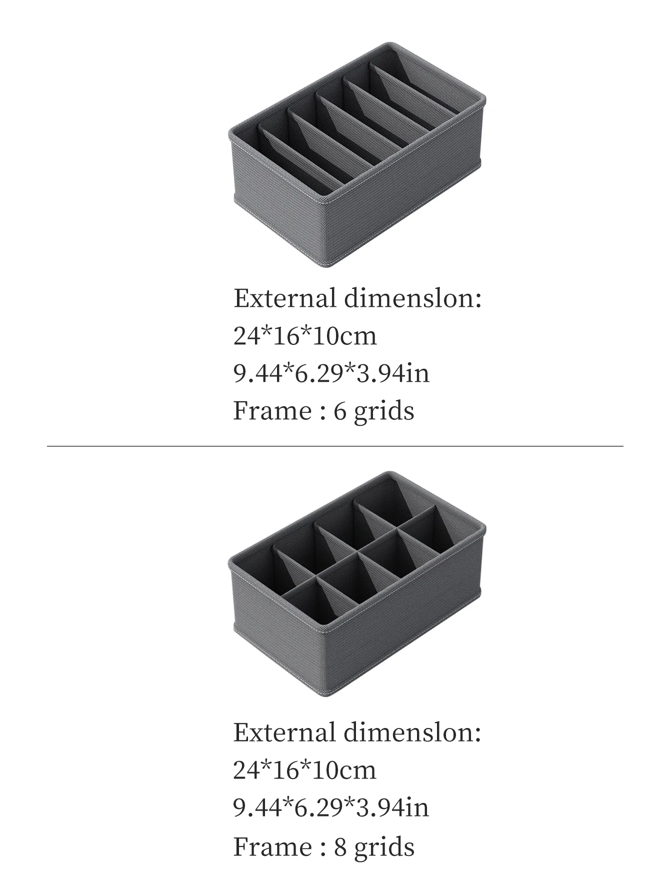 1PC Socks underwear organizer bag Foldable clothes organizer bag Clothes tie organizer box Drawer closet organizer box 6