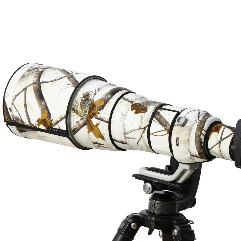 ROLANPRO 렌즈 위장 코트 시그마 APO 50-500mm F/4.5-6.3 DG OS HSM 용 레인 커버 니콘 캐논 슬리브 용 렌즈 보호 슬리브