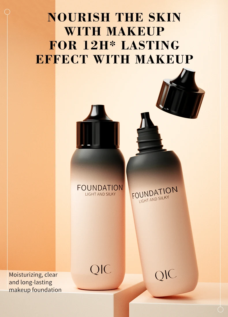 Description Picture 2 of item2 Shade Full Coverage Concealer Liquid Foundation makeup high coverage Base makeup cushion Foundation cream Natural Matte