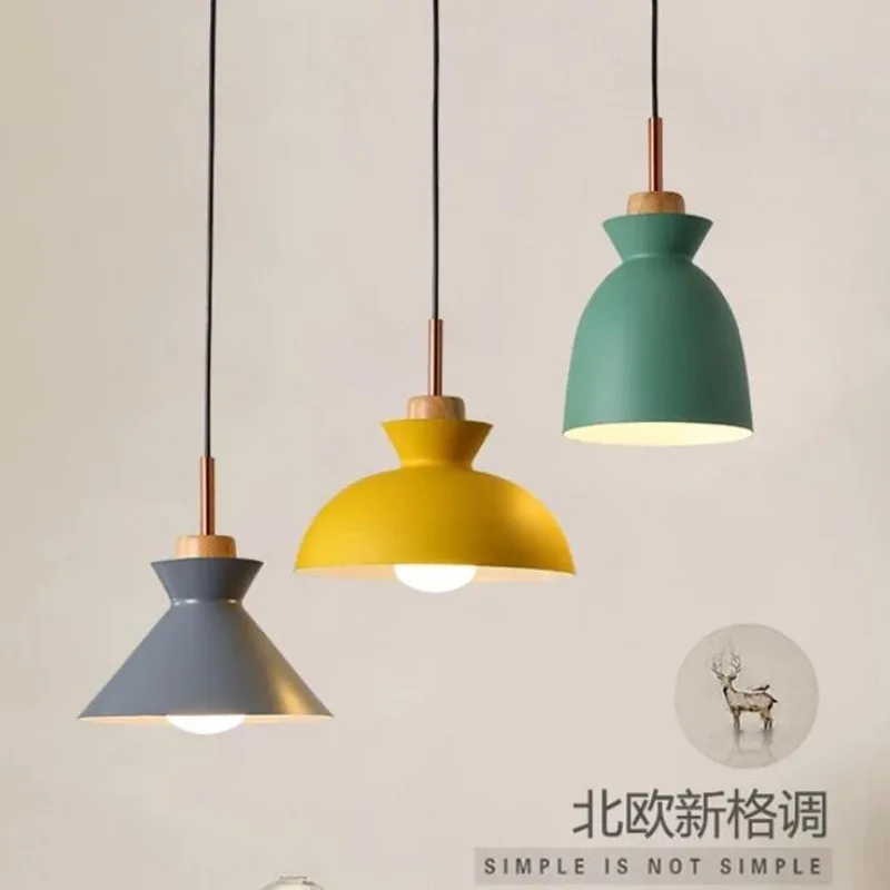 

Набор из 3 светильников для обеденного стола, разноцветсветодиодный светодиодные Современные подвесные светильники Macaroon, Подвесная лампа для кухонного островка, освещение для потолка комнаты