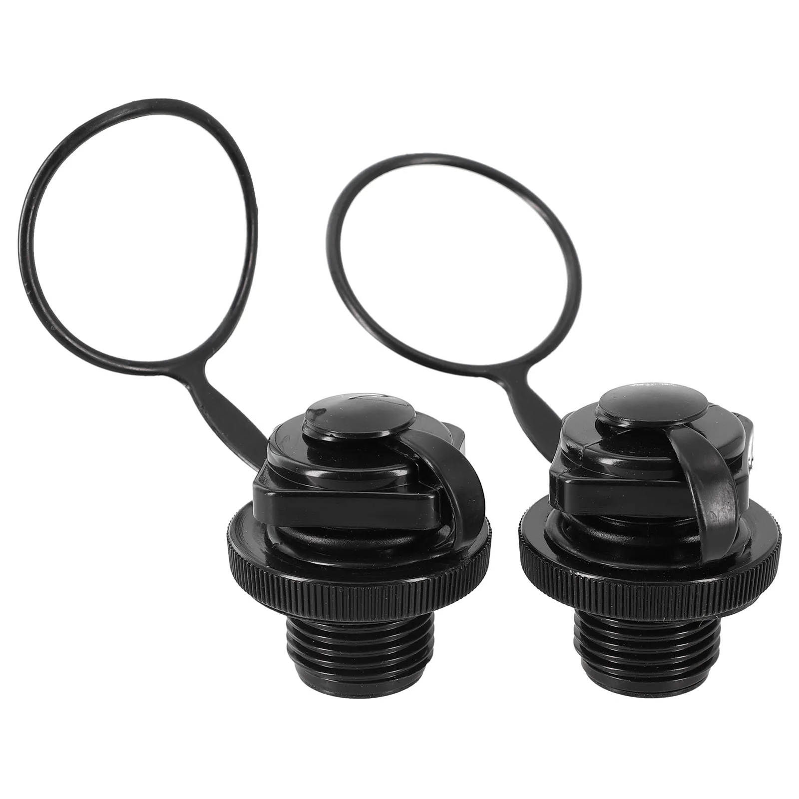 2pcs Air Valve Hot Sale Inflatable Kayak Screw Air Valve Replacement Spiral Plugs Leak-proof Design One-way Inflation Parts