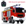 1/14 Metal Chassis Snozzle High-reach Extendable Turret 8x4 RC Fire Truck Sprinkler Painted Assembled Light Sound RC Truck 1