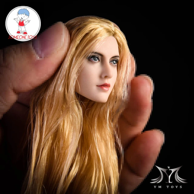 jiaou doll 1/6 Scale Female Head Sculpt Anna with Planted blond Hair YMTOYS  YMT026 for