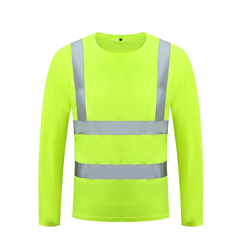 Orange Yellow Workwear Shirts Working t-Shirt Long Sleeve Hi Vis
