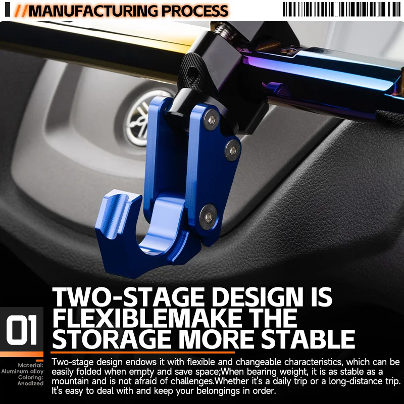 For Honda ADV350 ADV150 ADV160 XADV 750 X-ADV PCX160 PCX150 PCX125 22mm Univesal Helmet Hook Handlebar Luggage Bag Hanger Hook
