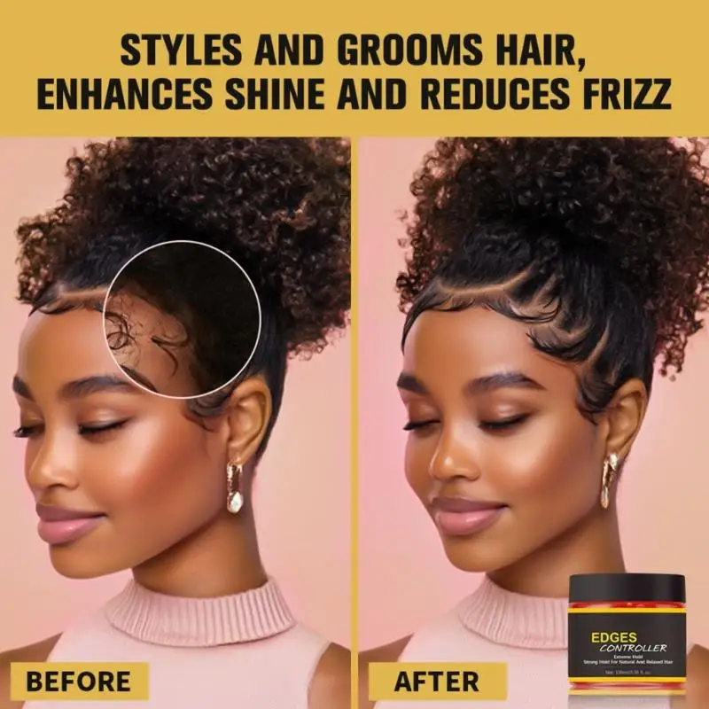 Thick Edges Styling Gel Edges Control Hair Gel Control Wax for Woman T4MB