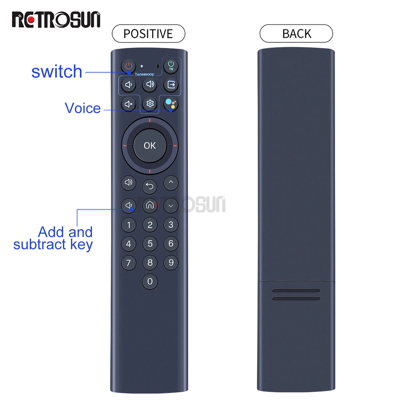Voz Controle Remoto para tv Box Novo Modelo Zte866 Rc306c05 - Image 5
