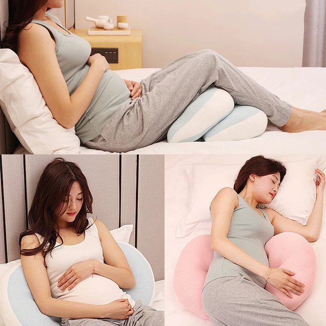 Almohada De Algodón Para Bebé Embarazada, Cojín De Apoyo Para La Cintura, Para  Dormir De Lado, Maternidad - Almohadas Para Embarazadas - AliExpress