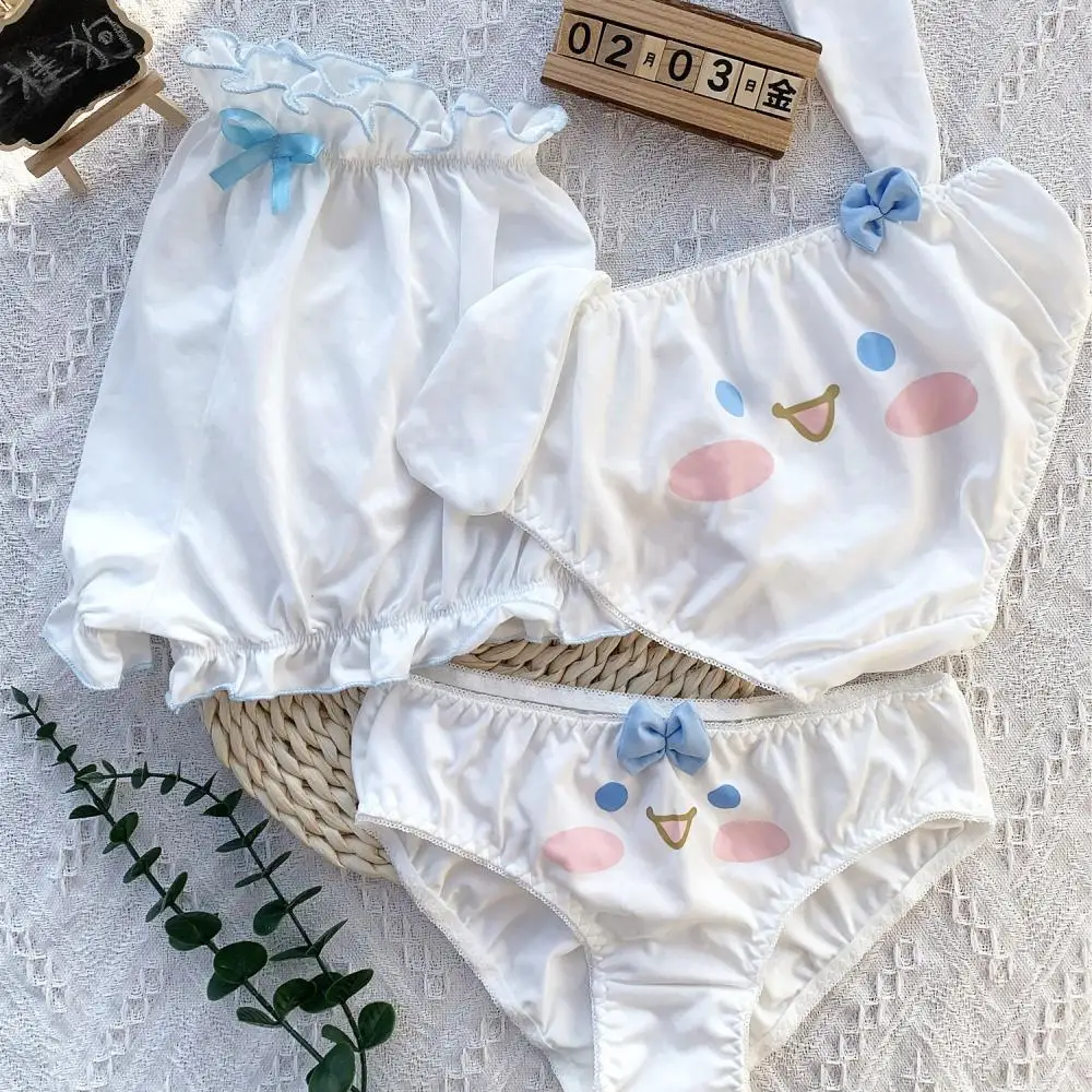 Cinnamoroll Sanrio Bra Brief Set Underpants Kawaii Cute Underwear Cartoon  Clothing Y2K Anime Sexy Birthday Soft Girlfriend Gifts - AliExpress