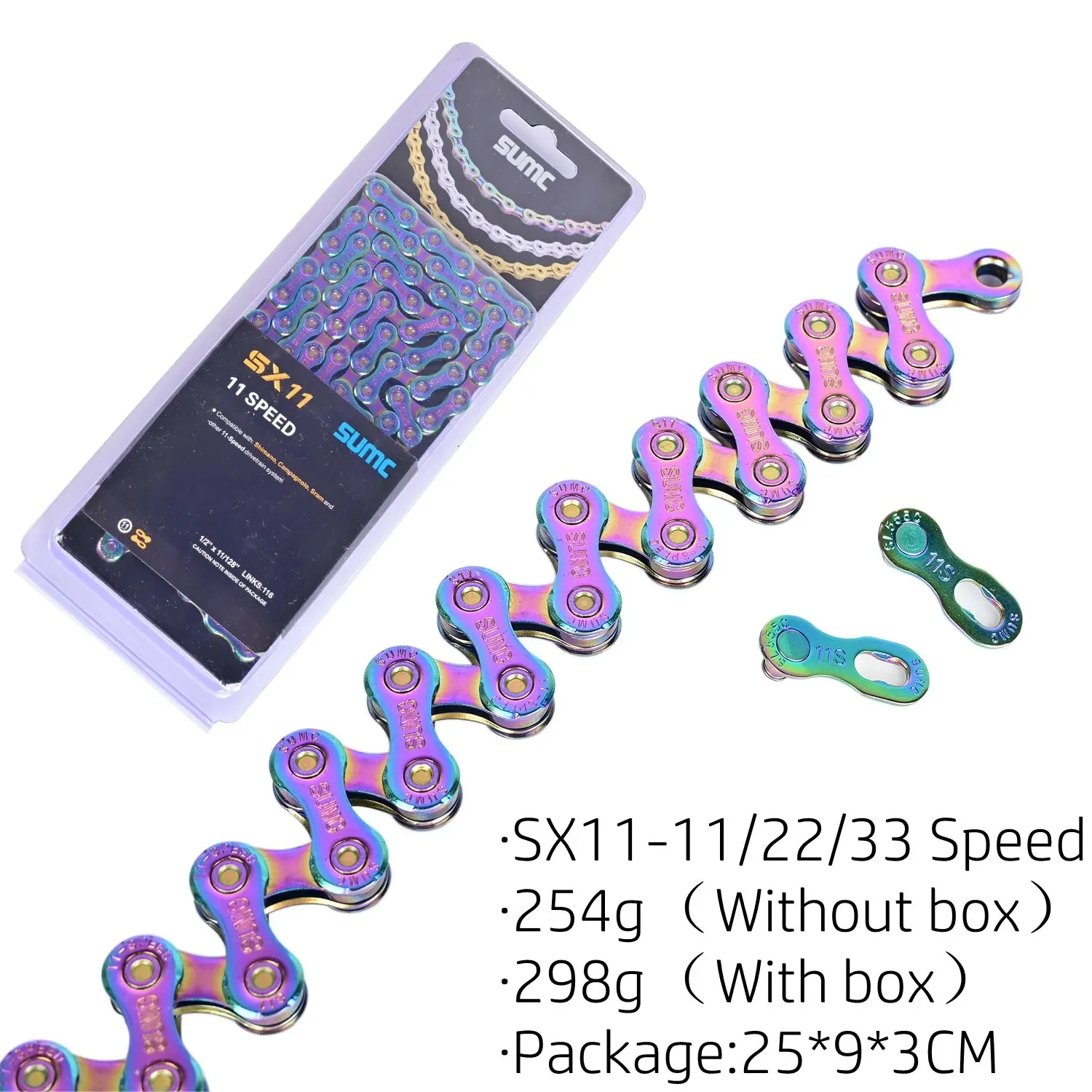 SUMC Rainbow Hollow Bike Chain 6