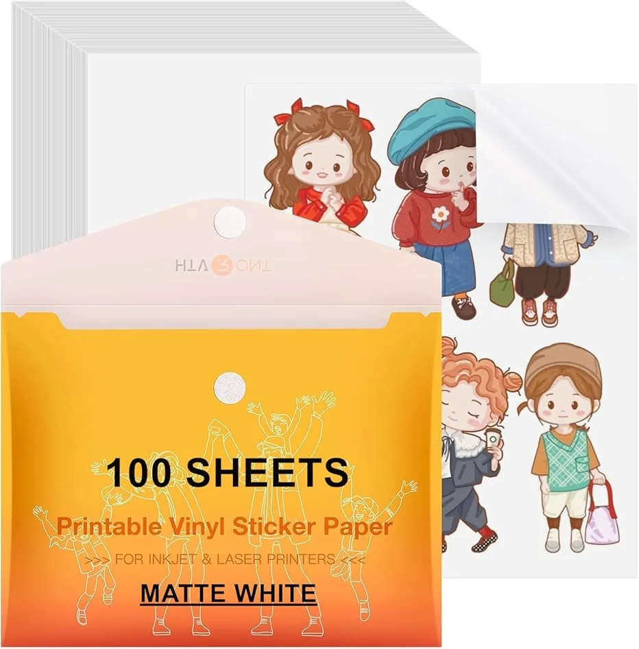 100Pcs Matte White