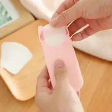 

20Pcs/Box Disposable Mini Soap Easily Foaming Natural Extract Cleaning Scented Slice Mini Foaming Soap Paper for Travel