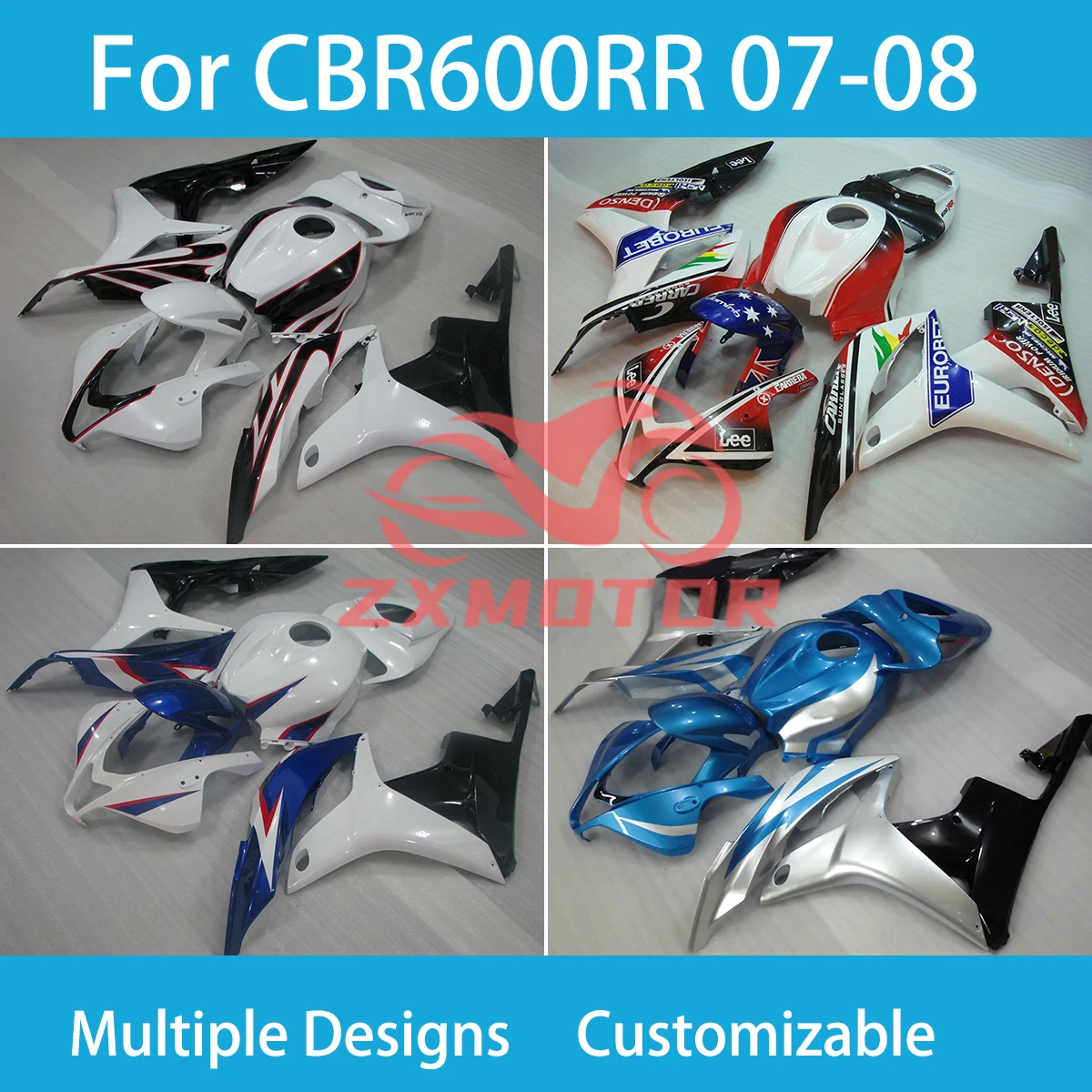 

CBR600RR 2007 2008 Fairings for Honda CBR 600RR 07 08 Motorcycle Racing Customized ABS Plastic High Quality Fairing Kit